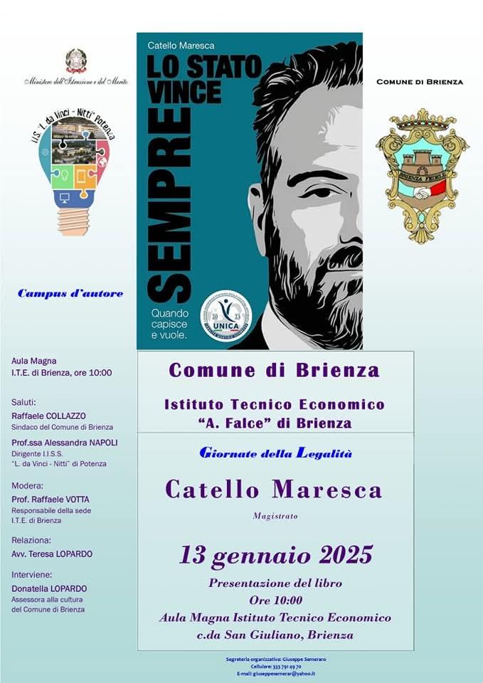 Giornate della Legalità: Catello Maresca presenta 